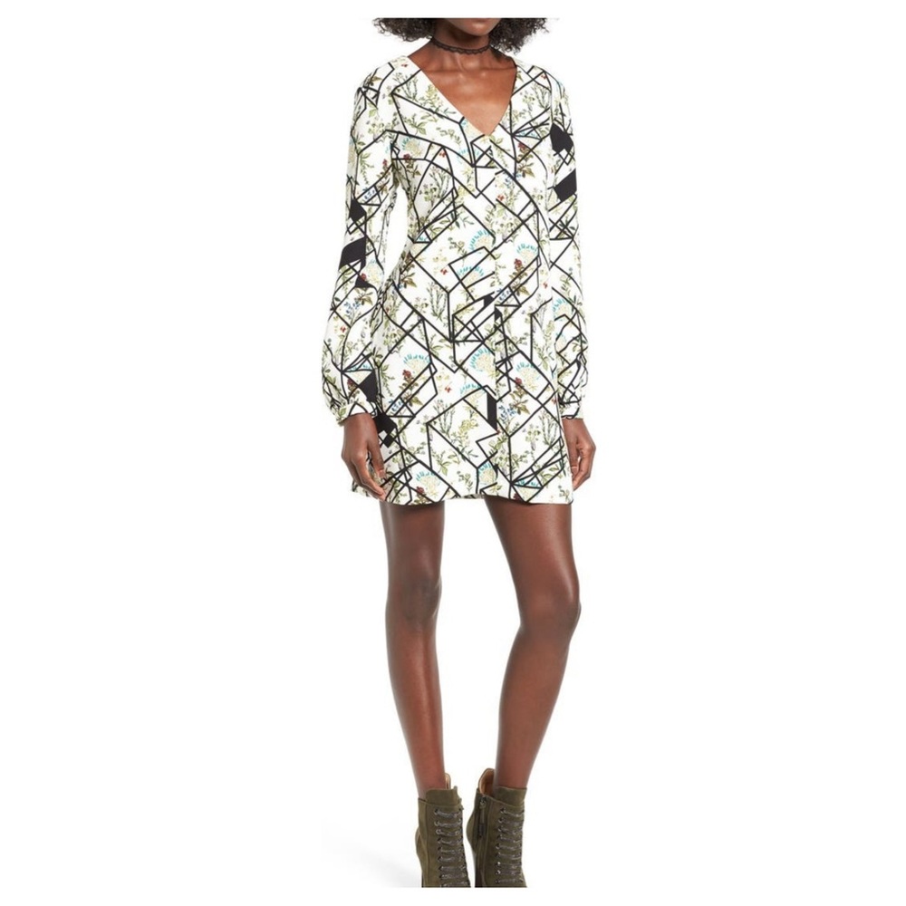 Wayf Long Sleeve Mini Dress